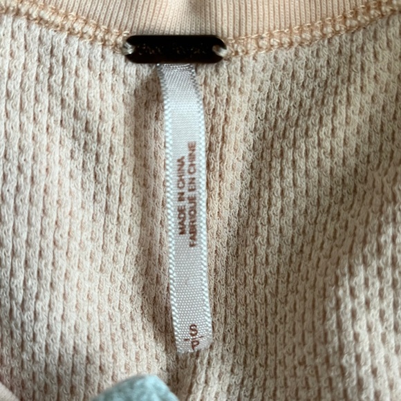 Assorted Free People Thermal Tops - Pink, Yellow, Black, Ivory - Picture 7 of 7